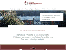 Tablet Screenshot of planterijdepimpernel.nl